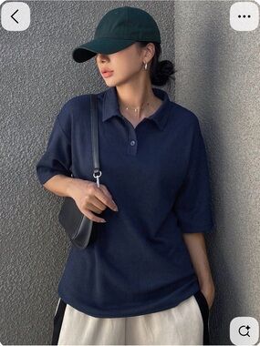 Oversized Polo Ralph Lauren brown short sleeve shirt